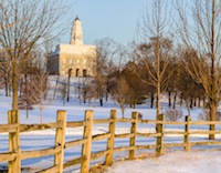 nauvoo temple winter scene by tom simpson photography