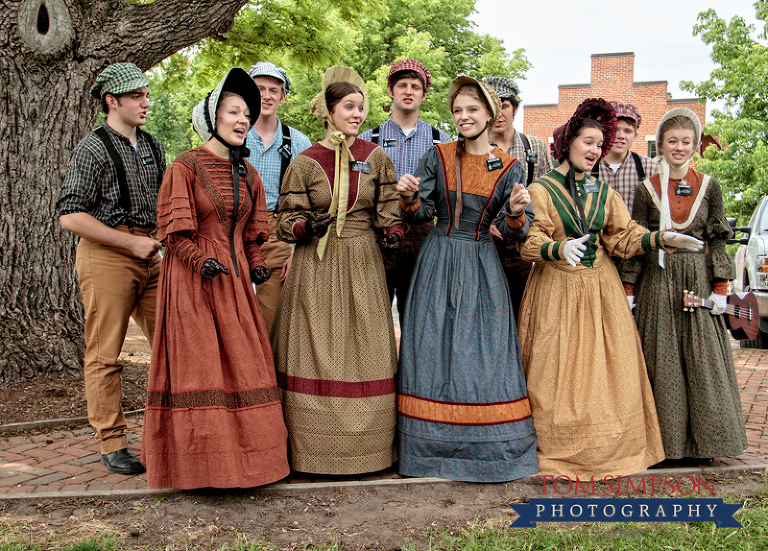 young performing missionaries singing