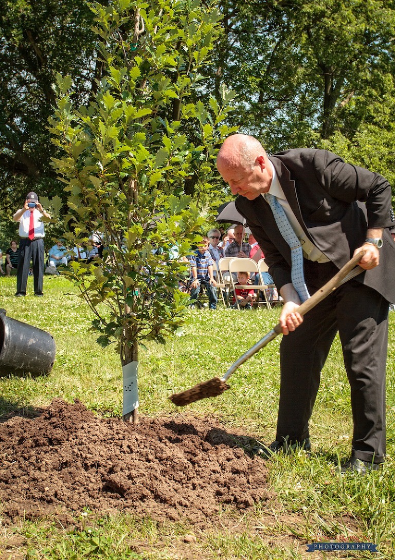 tree planting commemorating theodore turley in nauvoo photo by tom simpson