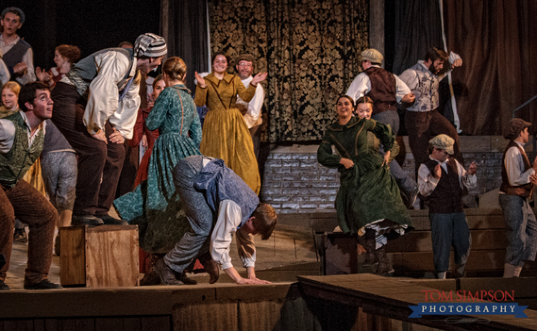 young perfoming missionary finishes back flip in british pageant dance number