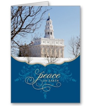 peace on earth nauvoo artwork christmas card