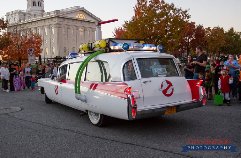 ghostbusters in the nauvoo pumpkin walk parade
