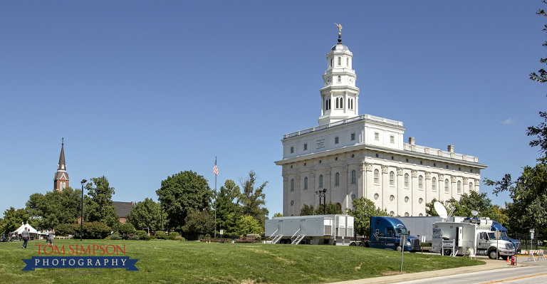 production setting up for broadcast
