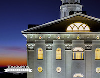 nauvoo temple nightfall dusk