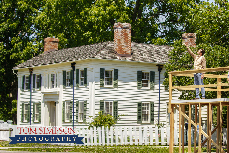 actor portraying joseph smith last stand during 175th commemoration historic nauvoo